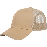 Falari Trucker Hat Baseball Cap Structured Plain Design 6 Panel, Adjustable Size