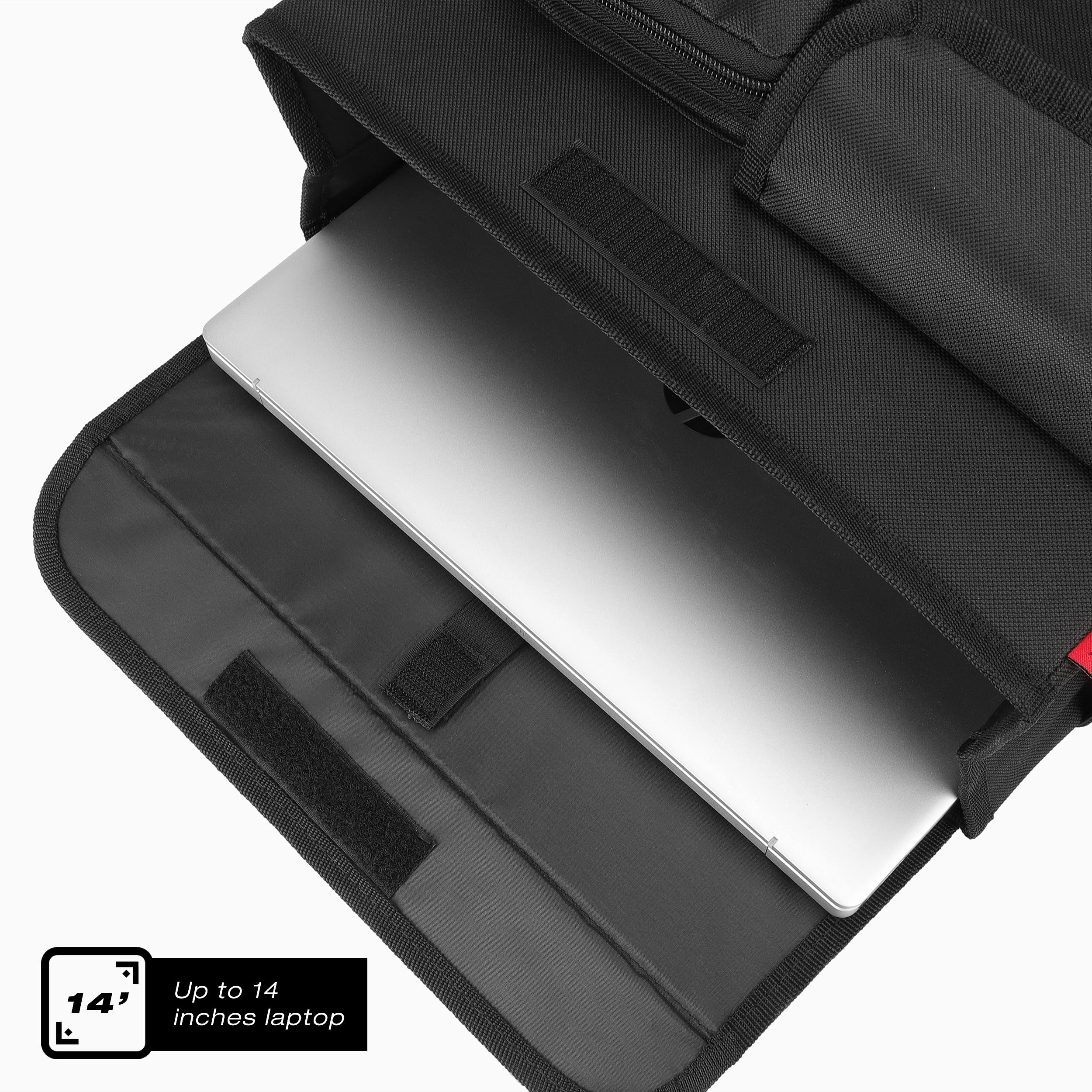 YOOFAN Mobility Scooter Bag – Convenient Organizer Pouch with 14-Inch Laptop Pocket and Cup Holders