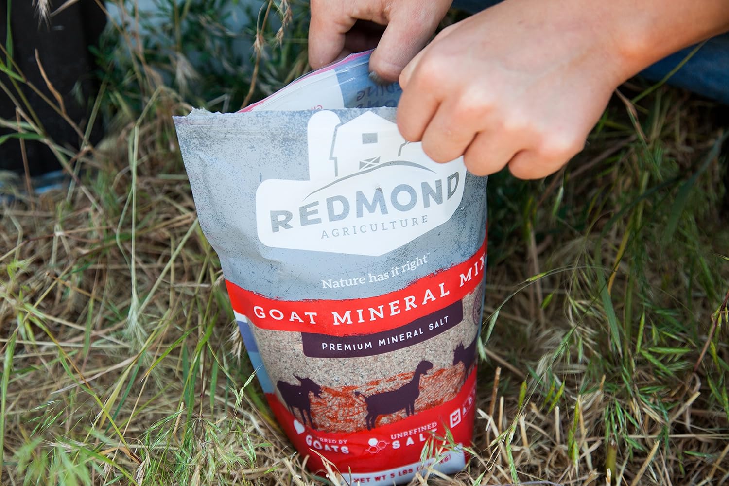 Redmond – Goat Mineral Supplement Mix, Unrefined Salt, 5 lbs: Health & Personal Care