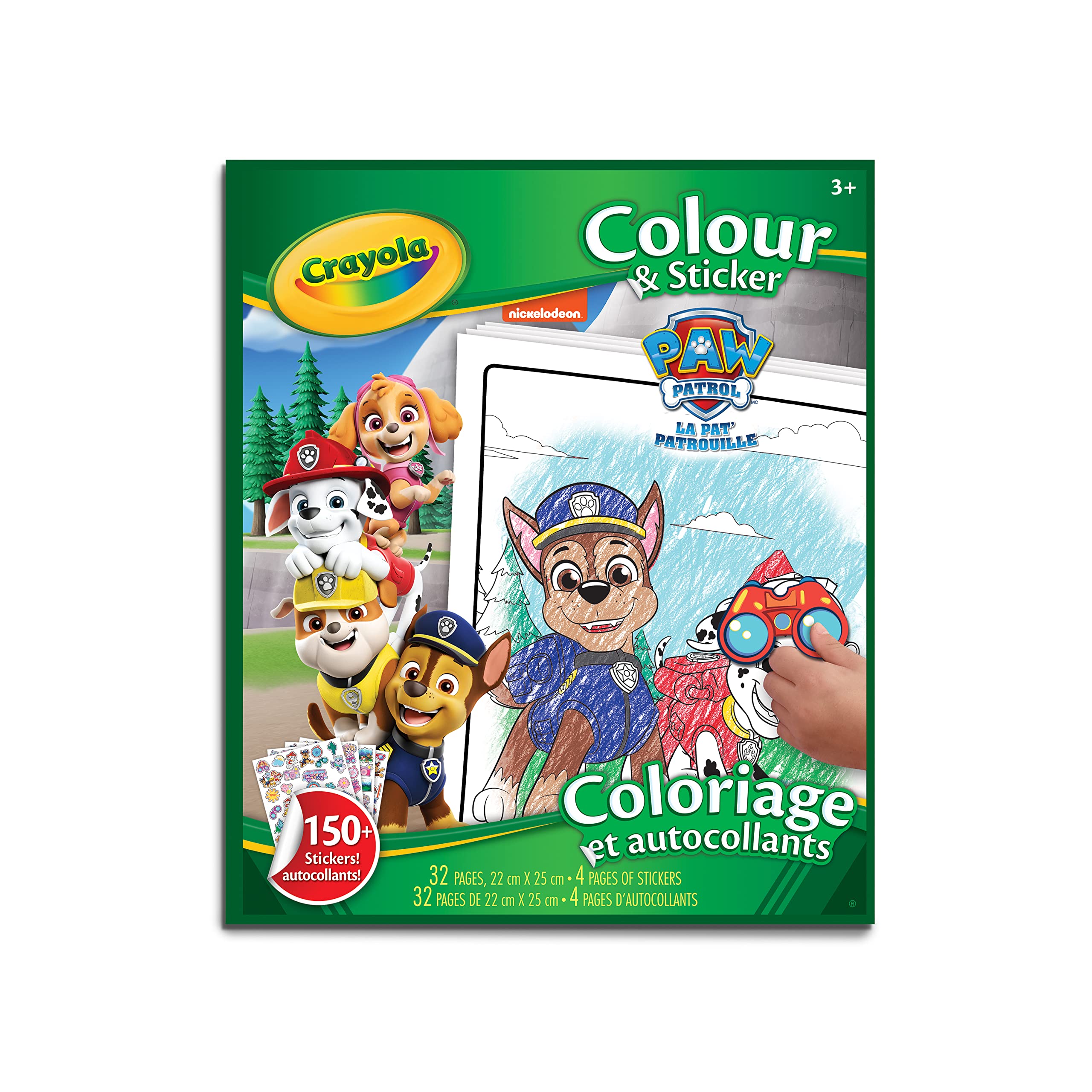 CRAYOLA Colour & Sticker Book - Paw Patrol