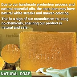 Herbvian 100% Natural Turmeric Soap Bar for Face
