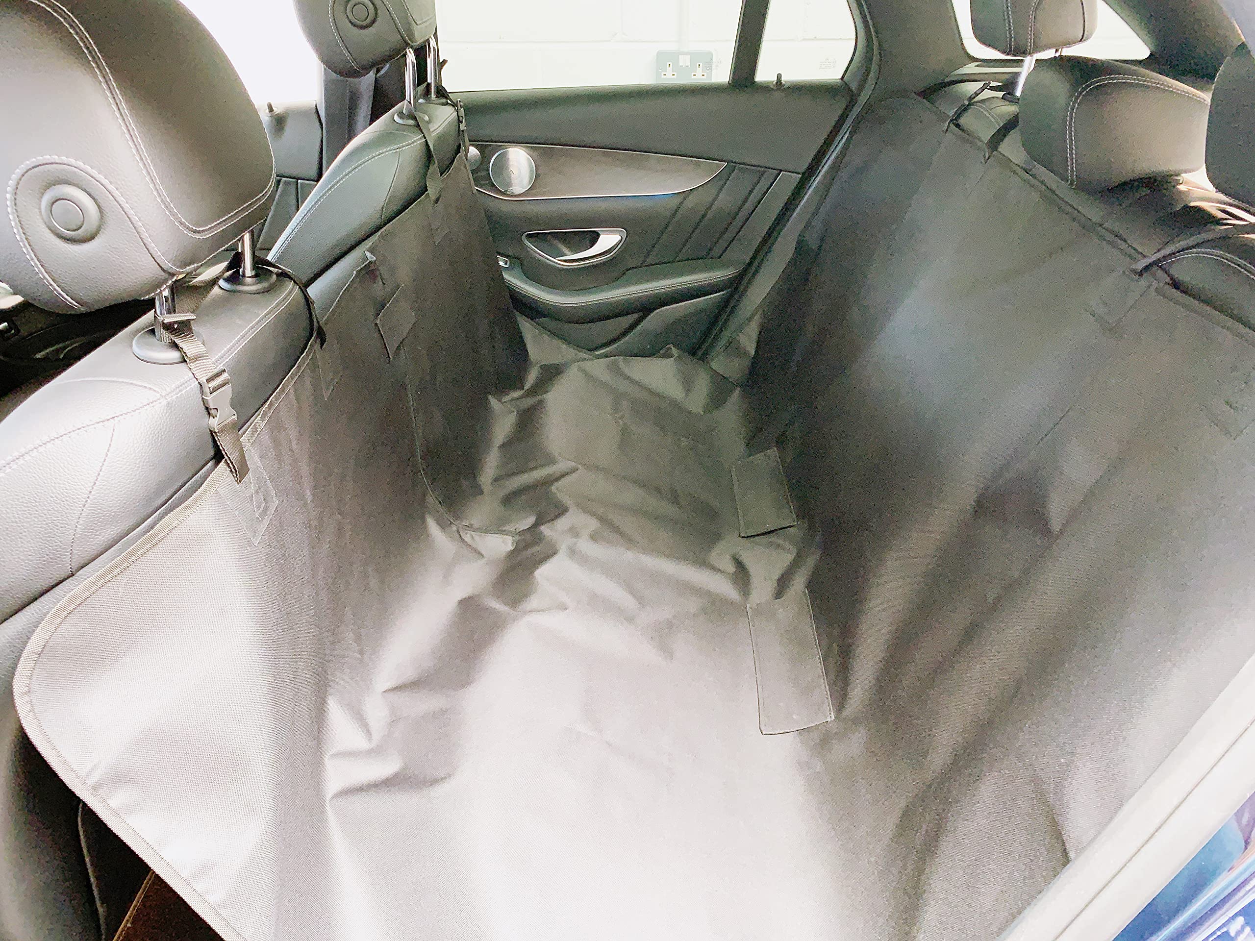 Dedimi Hammock Dog Car Seat Covers Pet Cover Car Seat Protector back seat Rear Accessories for Pets Kids Waterproof Durable Nonslip Scratch Proof Washable for Cars Caravans Trucks SUV (Black)