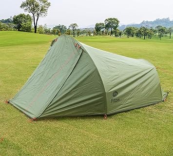 Amazon Fltom 2人用 キャンプテント 超軽量バックパッキングテント 4シーズン用 簡単設置 ダブルレイヤー アウトドアテント ハイキング 登山 バックパック 旅行用 Fltom テント本体