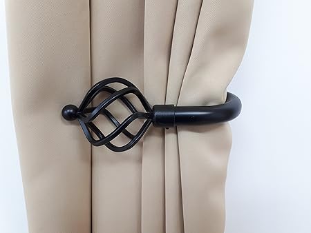 Home Harmony Bird Cage Finial Telescopic Extendable Curtain Pole