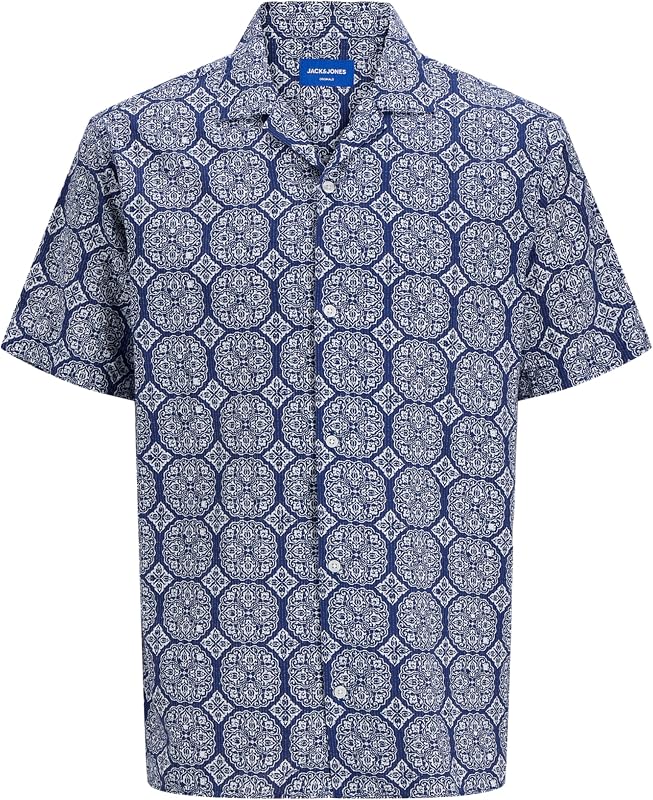 Camiseta Jorseersucker AOP SS para Hombre, Ocean Cavern, XL — foto 1 de 3