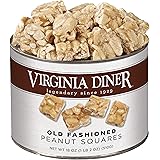 Virginia Diner - Gourmet Natural Old Fashioned Peanut Squares (Virginia Peanuts, Sugar & Real Butter), 18 Ounce Tin