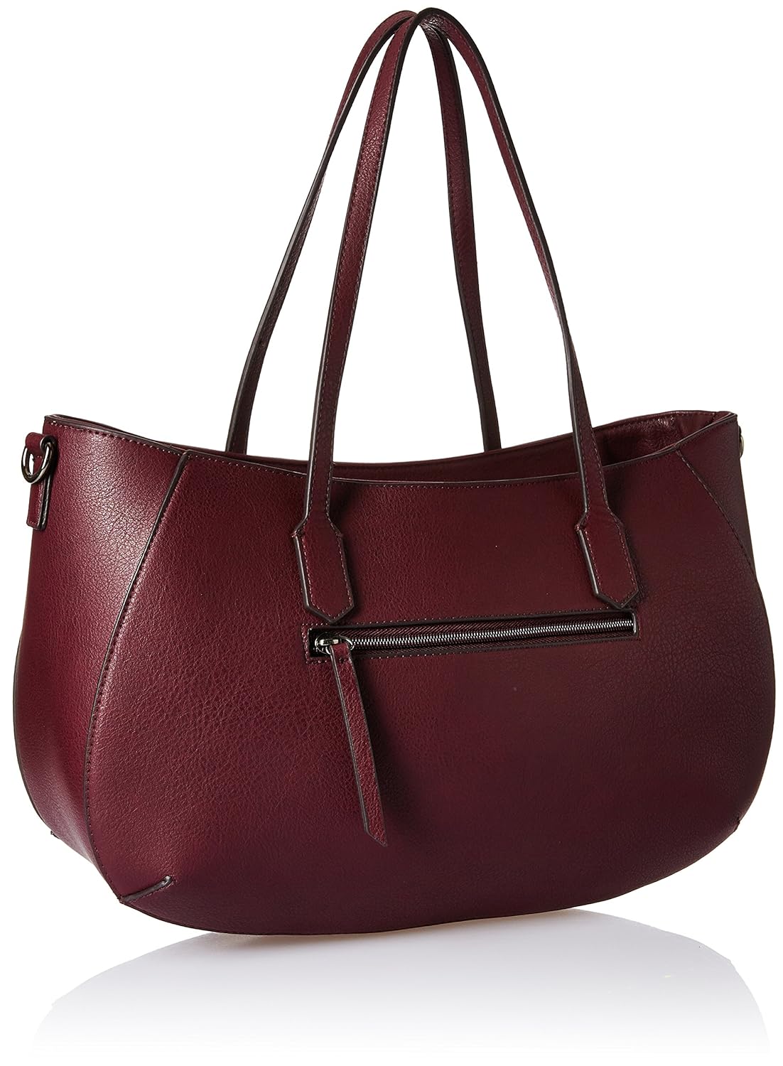 caprese women's satchel (burgundy)