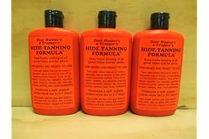 DAKOTALINE 3 Pk Deer Hunter's & Trappers Hide Tanning Formula 8 Oz.