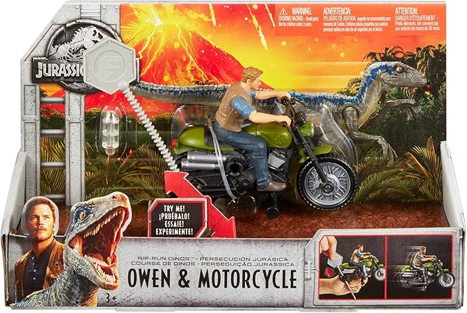 jurassic world owen motorcycle toy