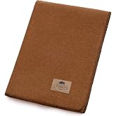 100% Wool Blanket 60"x84" Large Warm Blankets for Camping &amp; Picnic, Camel | Reversible Travel Blanket, Fire Retardant Outdoor Blanket, Car Blankets for Adults, Wide Selection, Durable Picnic Essentials