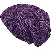 Lilax Knit Slouchy Oversized Soft Warm Winter Beanie Hat