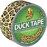 Duck Brand 1379347 Printed Duct Tape, Single Roll, Spotted Leopard