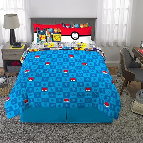 Amazon Pokemon Bed Sheets Twin Franco Kids Bedding Super Soft