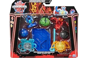 Bakugan 3.0 Battle Pack – 3 Balls, 2 Special Attack Balls, 2 Battle Rings, 1 Launcher Card and 12 Cards – Toy Collection – Children's Toy Age 6+ Random Model