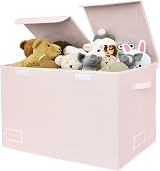 GRANNY SAYS Large Toy Storage Box with Lid Pink 62.5x32.5x39.5 cm view 1