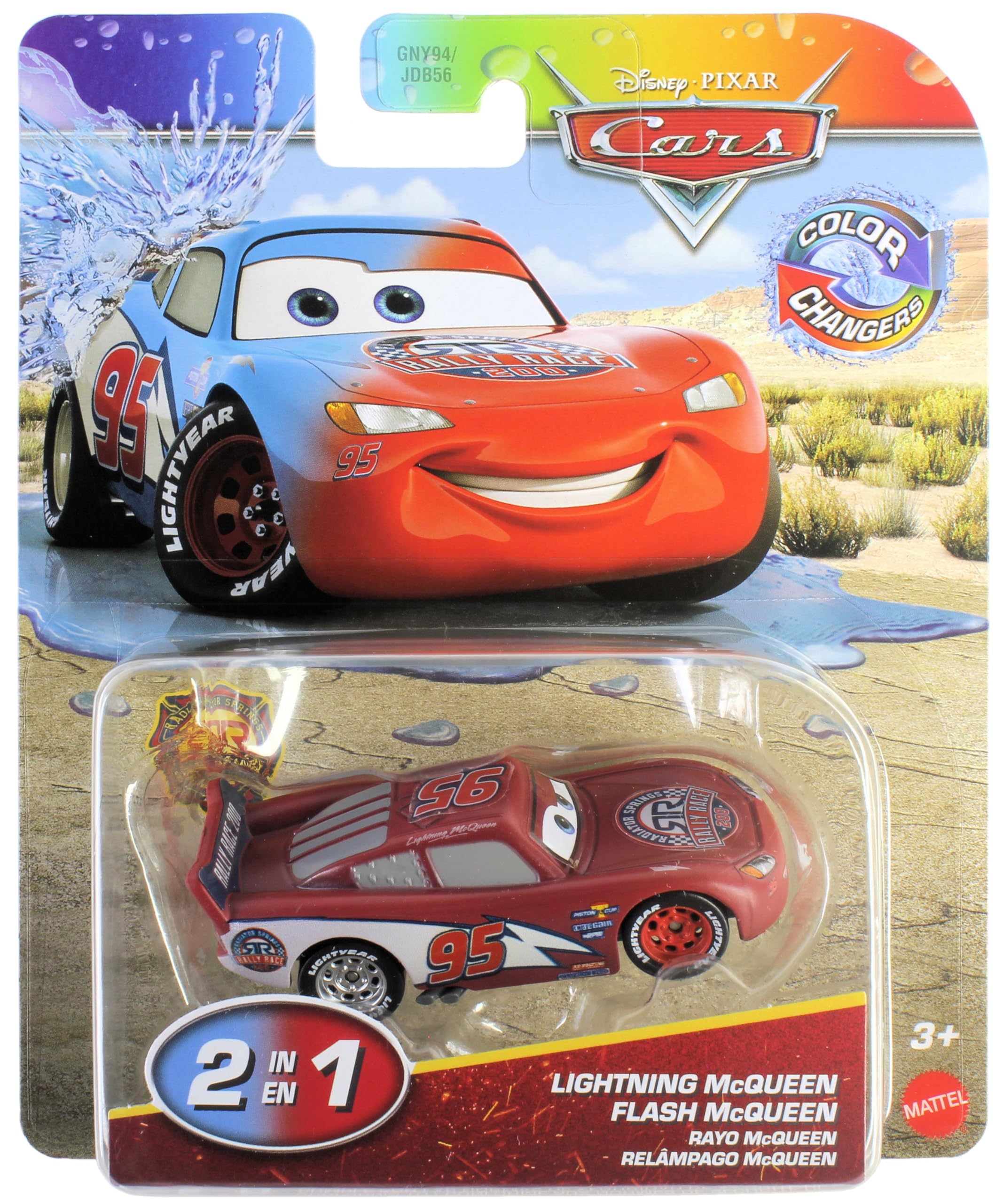 Disney Cars 2025 Color Changers Radiator Springs Race & Rescue Rally Race 200 Lightning McQueen