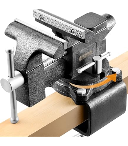EPOTOOR 4" Multipurpose Vise Bench Vise Heavy Duty Multi-Jaw Vise 360