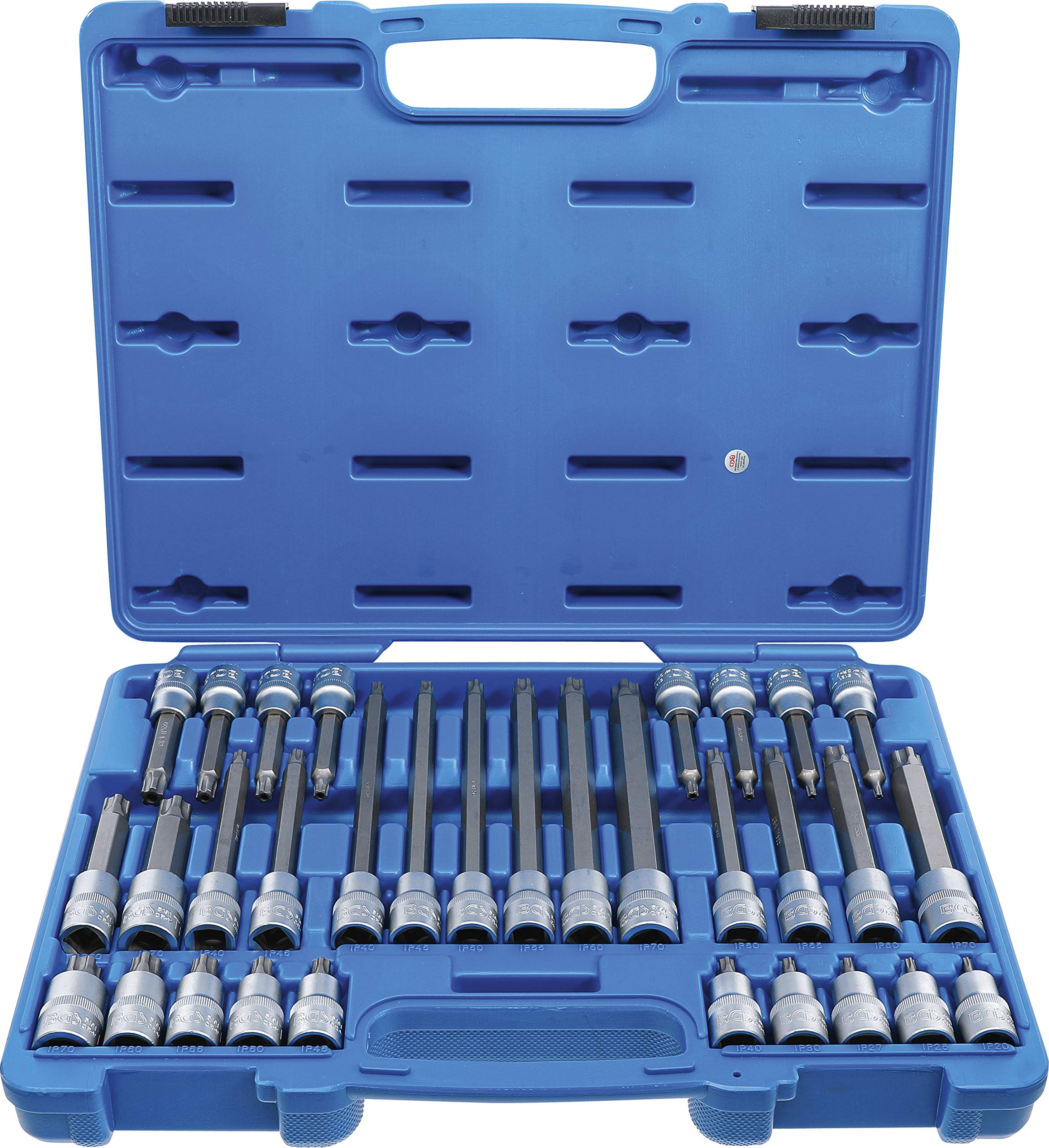 BGS 5191 | Bit Socket Set | 12.5 mm (1/2") Drive | TPS-Star tamperproof (for Torx Plus) TPS20 - TPS70 | 32 pcs.