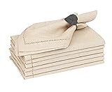 Ruvanti Premium Linen Napkins Set of 6-20x20