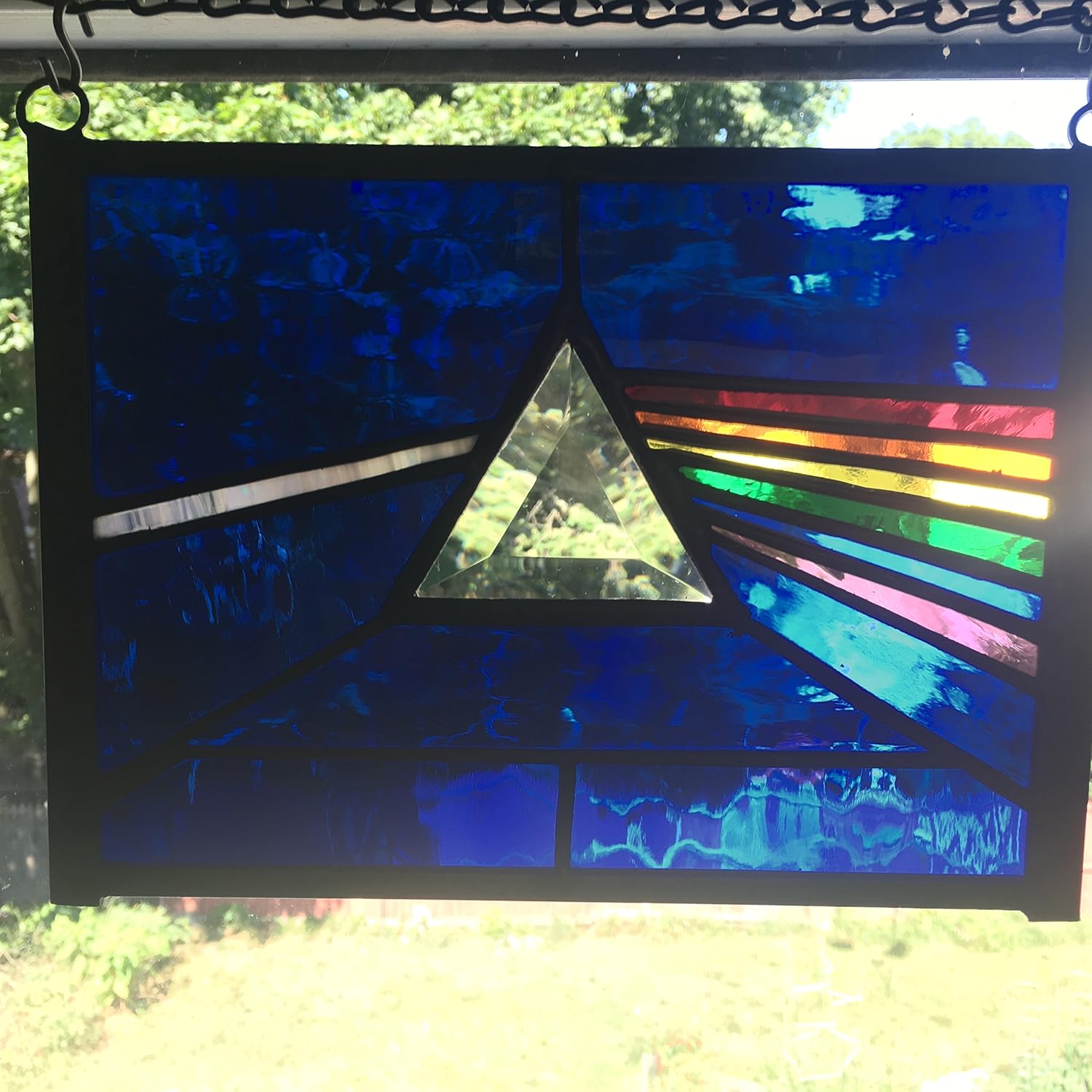 Amazon.com: 6 x 9 Pink Floyd inspired Dark Side Of The Moon Stained ...