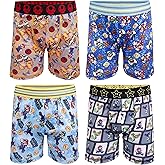 Nintendo boys Super Mario Boxer Briefs With Mario, Luigi, Toad, Yoshi, Peach & Bowser, Sizes 4, 6, 8, 10 and 12