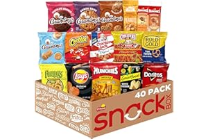 FRITO LAY Frito-Lay Ultimate Snack Care Package, Variety Assortment of Chips, Cookies, Crackers & More, (Pack of 40)