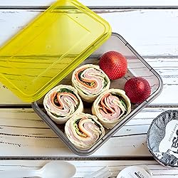 Youngever 9 Sets Thick Bento Lunch Box, Meal Prep