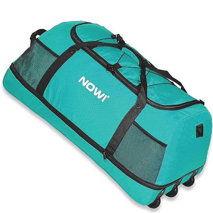 NOWI XXL 3-Rollen Reisetasche 100-135 Liter Volumen Rollenreisetasche platzsparend 81 cm mit Dehnfalte