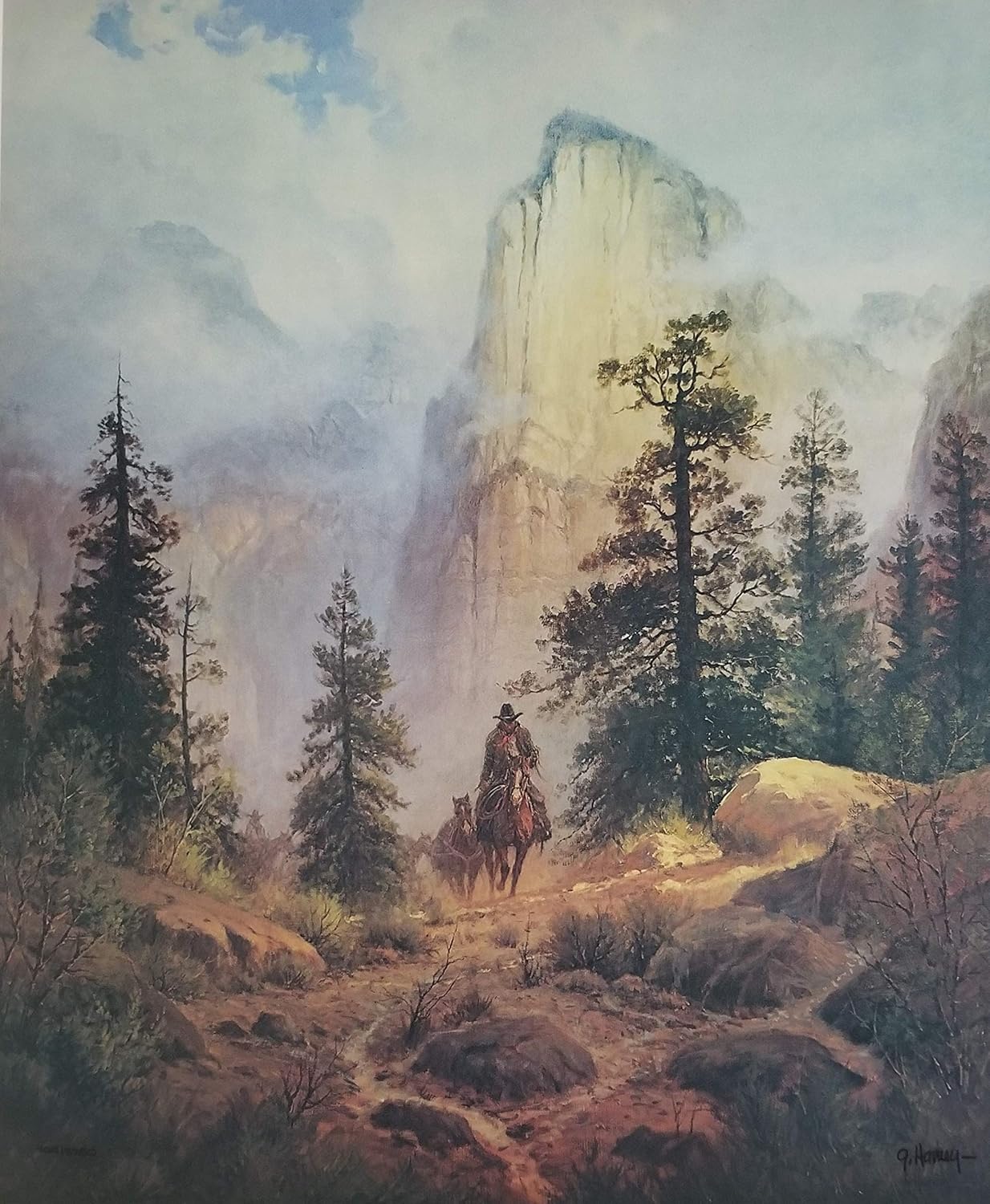 Amazon Com Man Among Nature Signed And Numbered Limited Edition Print By G Harvey 26 1 4 X 21 3 4 Posters Prints