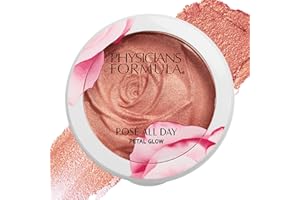 Physicians Formula Rosé All Day Highlighter Blush Face Powder, Blush Petal Glow, Shimmering Rose, Dermatologist Tested, Clinicially Tested