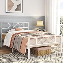 Amazon.com: Yaheetech 13 inch White Industrial Twin XL