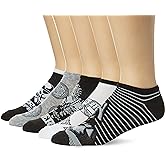 STAR WARS mens Classic 5 Pack No Show Socks