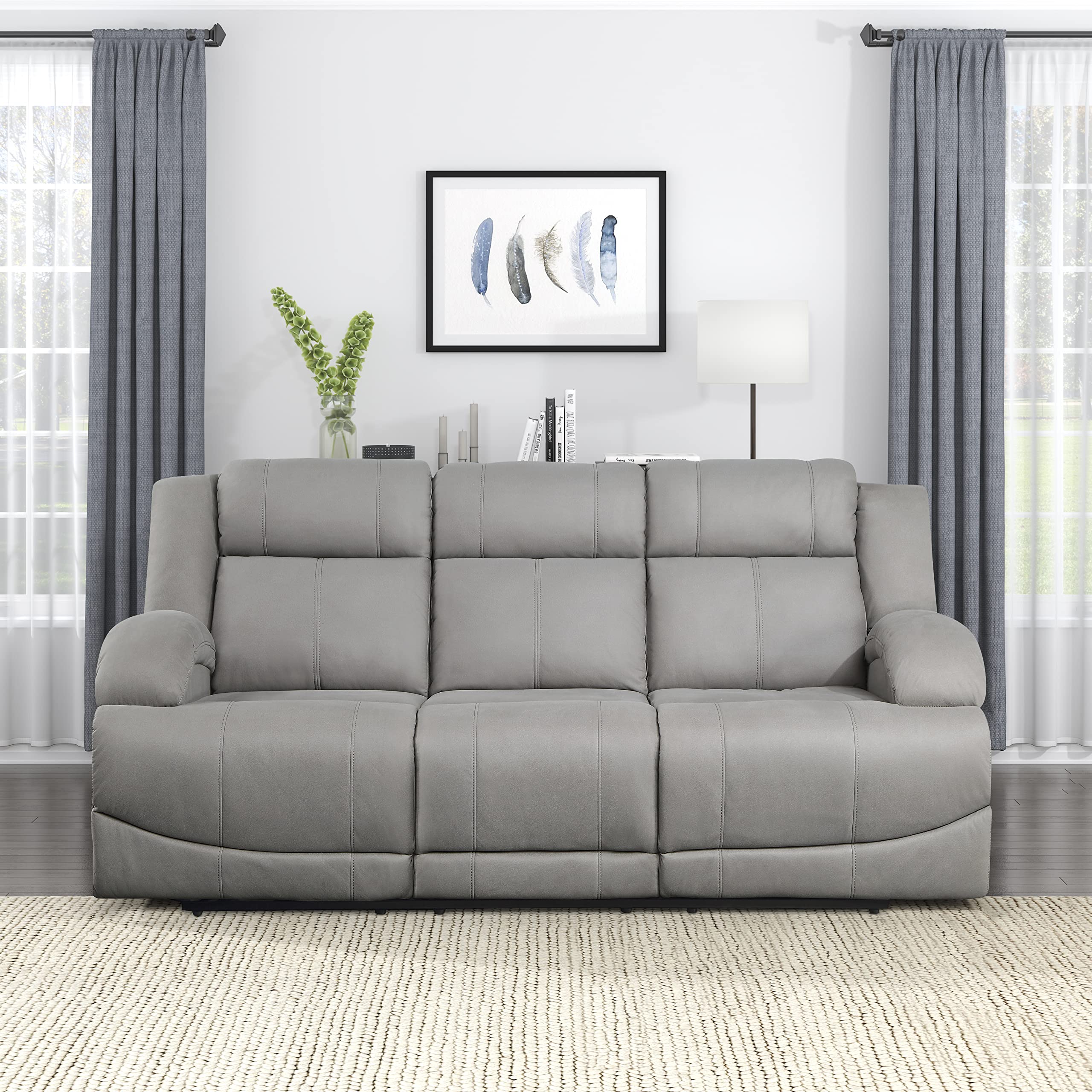 Photo 1 of ***Missing parts , partial set******Lexicon Landwood Power Double Reclining Sofa, Gray****Missing parts , partial set******