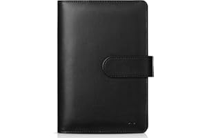 Mr. Pen- Planner A6 Black Leather Refillable Notebook Cover, 6 Ring Binder