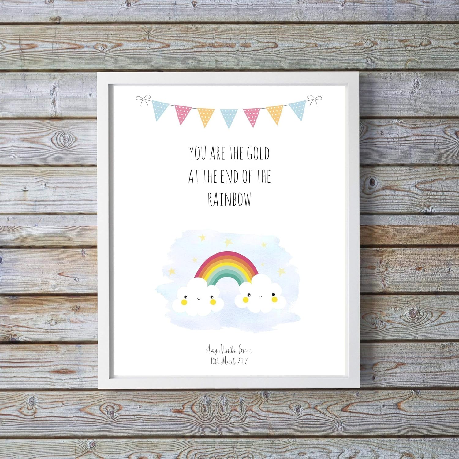 personalised rainbow baby gifts