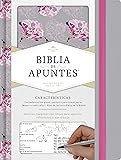 Biblia Reina Valera 1960 de apuntes gris y floreado