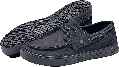 black non slip sperrys