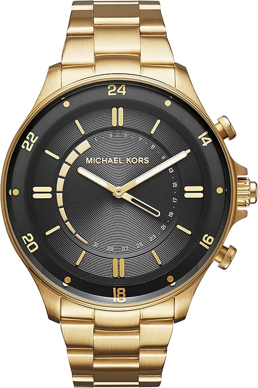 michael kors black hybrid reid watch