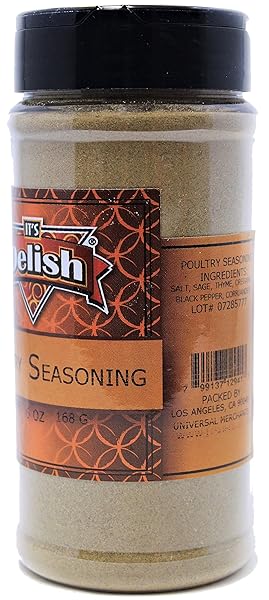 POULTRY SEASONING BY ITS DELISH, 6 OZ. MEDIUM JAR