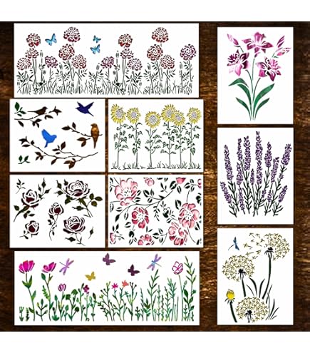 Pclapora 80 Pièces Pochoirs Pour Peinture Réutilisables