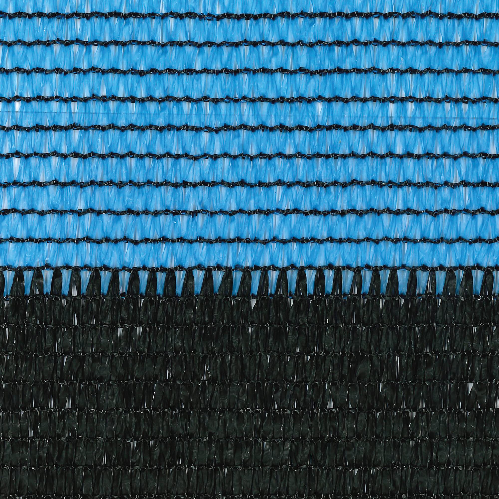TENAX Soleado Sport 1.00 x 5 m Black/Blue Two-Tone Shielding Fabric with Horizontal Stripes for Sports and Tourism