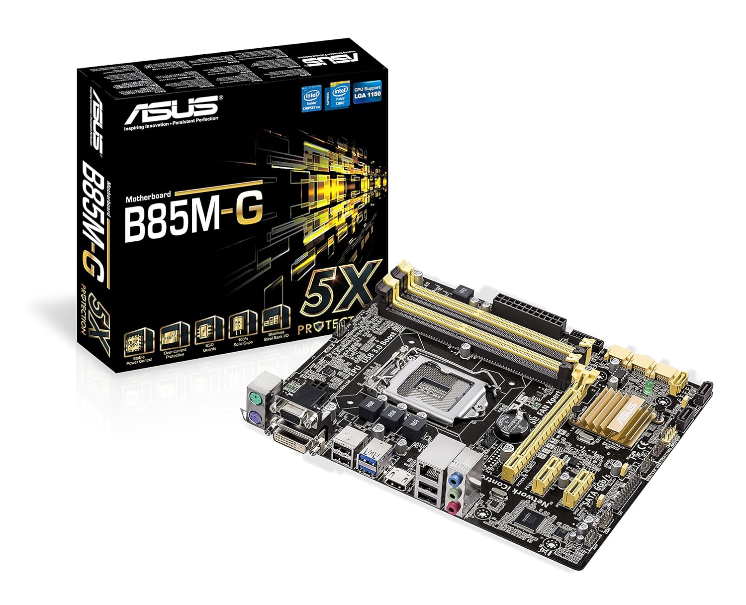 Amazon.in: Buy Asus Micro-ATX B85M-G Motherboard Online at Low Prices in  India | Asus Reviews & Ratings
