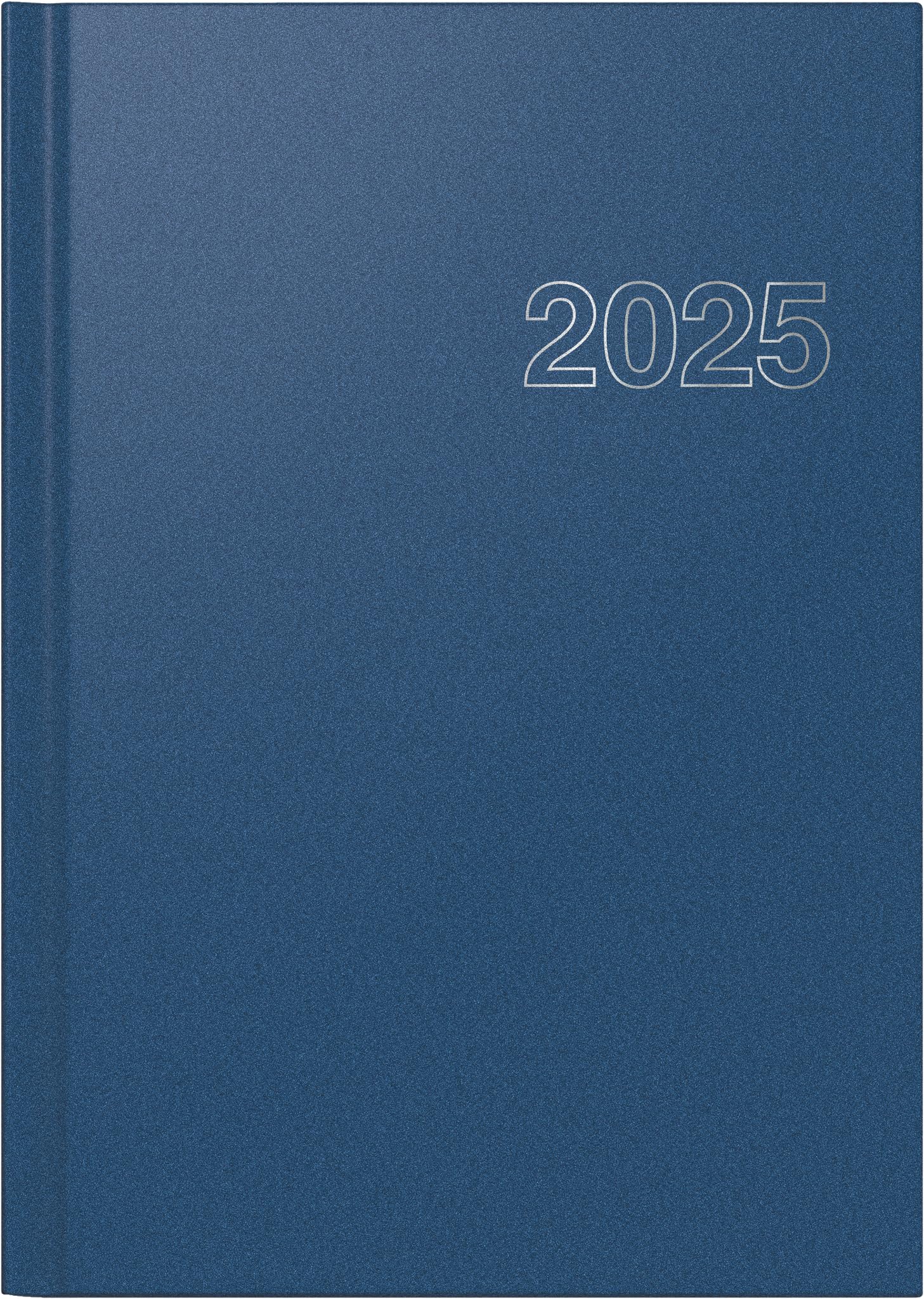 rido/idé Book Calendar Model Executive Planner (2025), 1 Page = 1 Day, A5, 400 Pages, Balacron Cover, Blue
