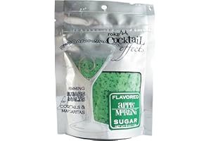 Rokz Design Group Cocktail Sugar, Apple Martini, 5 Ounce