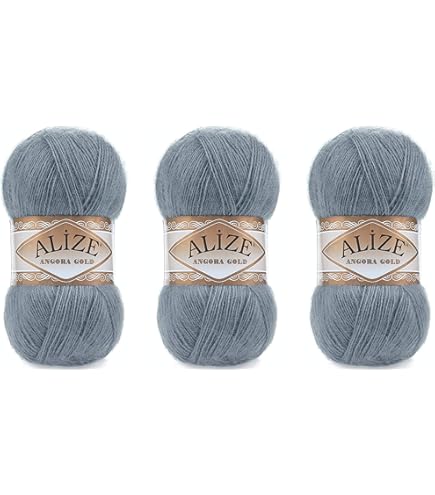 Amazon.com: 20% Wool 80% Acrylic Soft Yarn Alize Angora Gold Batik