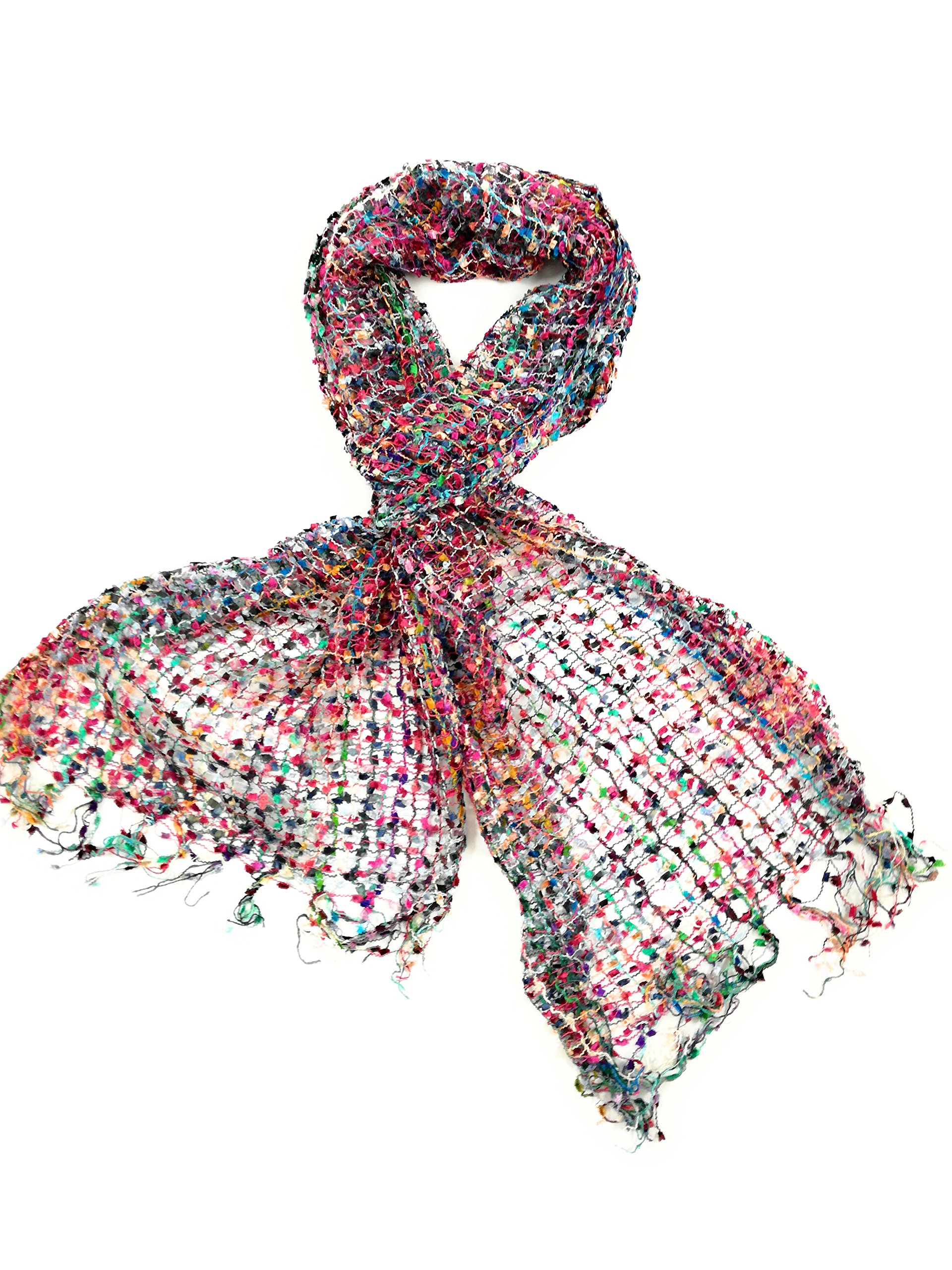 Handmade Fair Trade Confetti Neck Scarf (Rose)