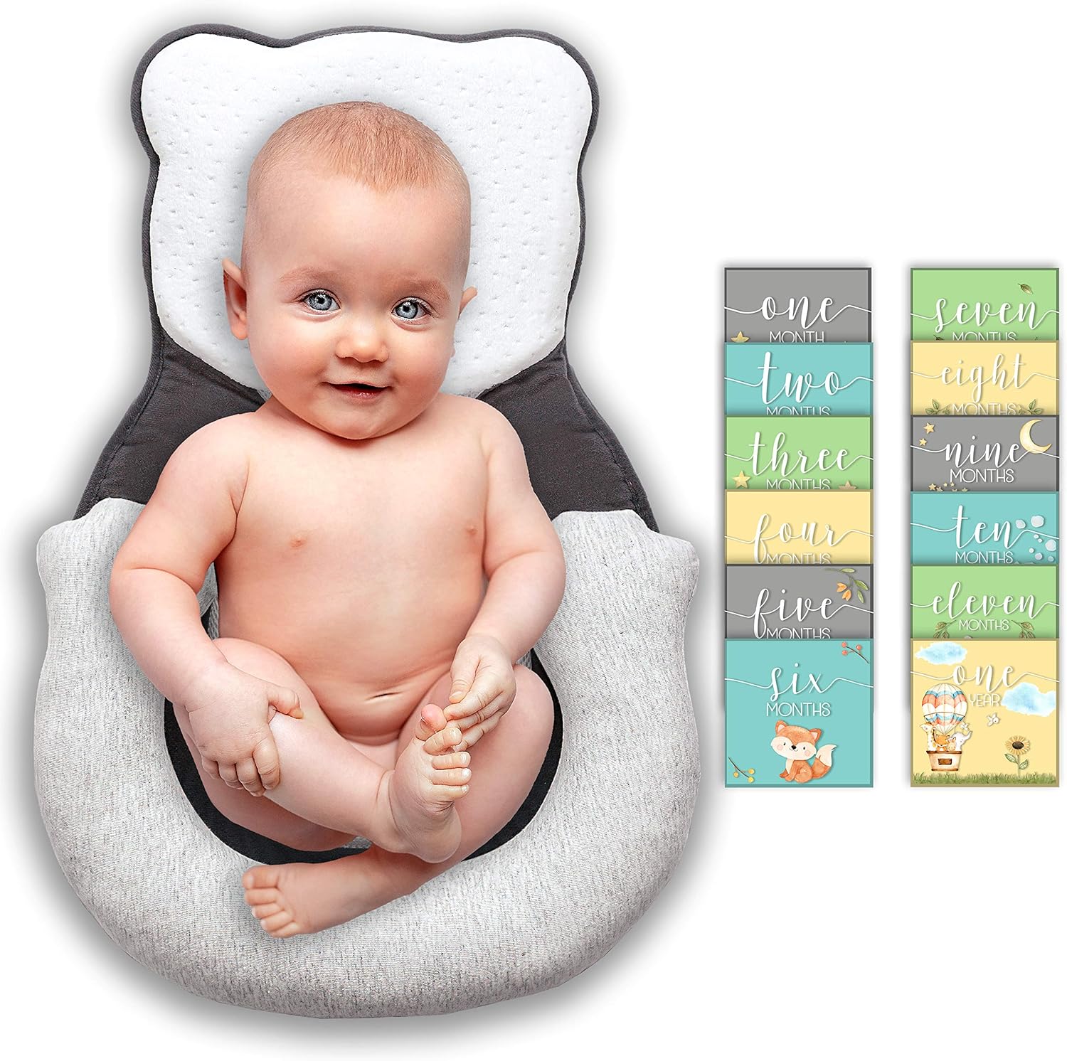 infant anti roll pillow