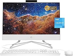 HP 2022 All-in-One Desktop, 21.5" FHD