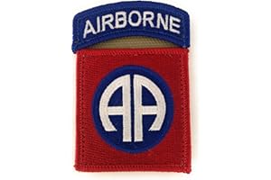INSIGNIA DEPOT 82nd Airborne with Tab Sewn Together Color Patch and Hook Fastener (EA)
