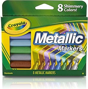 Crayola Metallic Markers, 8 Count